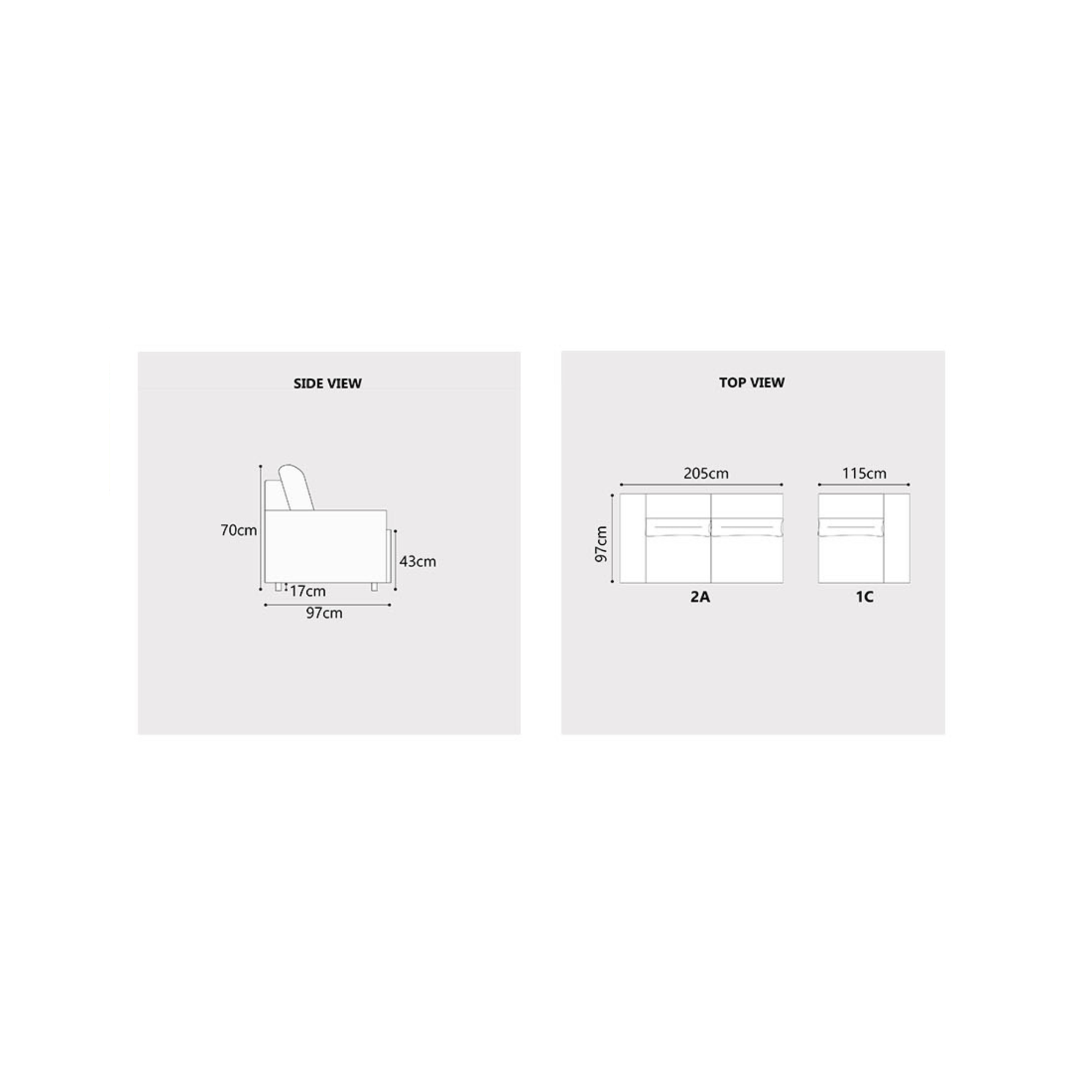 Marblen Fabric Rotatable Armrest Sofa by Esteller (Pet Friendly & Easy Clean)