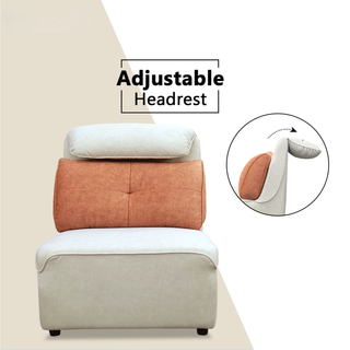 Havor Fabric Adjustable Headrest Sofa by Esteller (Pet Friendly & Easy Clean)