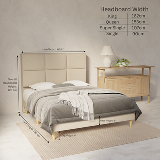 Caspian Fabric Bed Frame (Water Repellent & Pet friendly) By Esteller