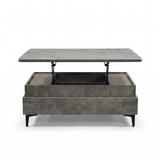 Forae Lift-Up Sintered Stone Storage Coffee Table