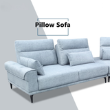 Burvon Fabric Adjustable Backrest Corner Sofa by Esteller (Pet Friendly & Easy Clean)