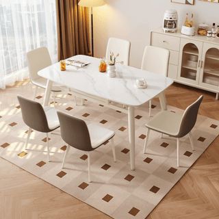 Verilon White Extendable Dining Set by Esteller