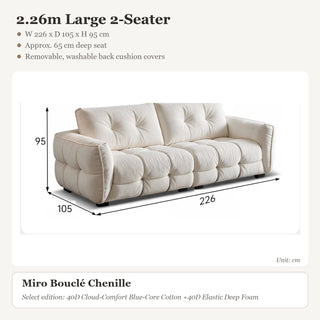 2.26m Large 2-Seater