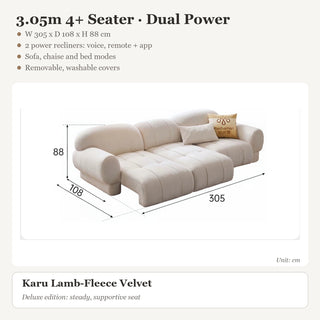 3.05m 4+ Seater · Dual Power