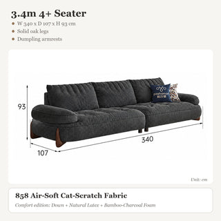 3.4m 4+ Seater
