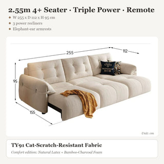 2.55m 4+ Seater · Triple Power · Remote