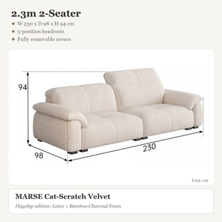 2.3m 2-Seater