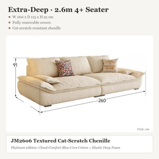 Extra-Deep · 2.6m 4+ Seater