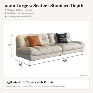 2.2m Large 2-Seater · Standard Depth