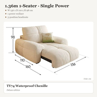 1.36m 1-Seater · Single Power