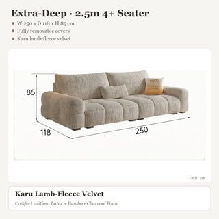 Extra-Deep · 2.5m 4+ Seater