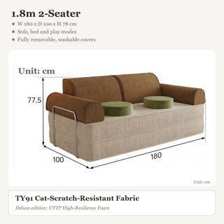 1.8m 2-Seater