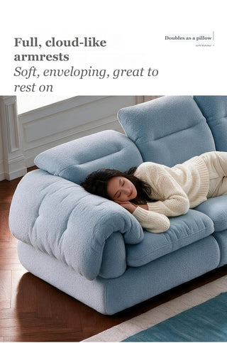 Full, cloud-like armrests