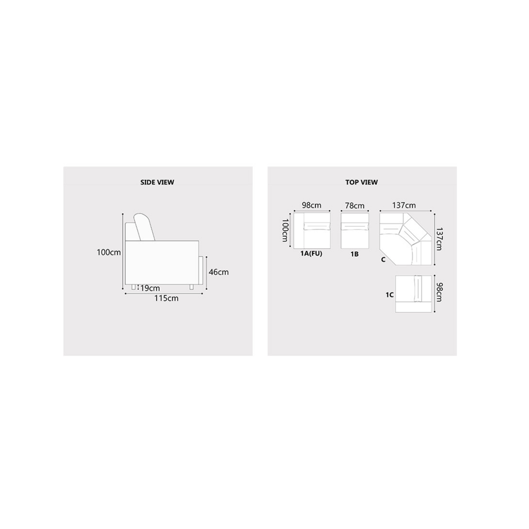 Kai Fabric Adjustable Legrest & Backrest Corner Sofa by Esteller (Pet Friendly & Easy Clean)