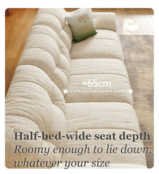 Approx. 65 cm half-bed-wide seat depth
