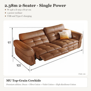 2.38m 2-Seater · Single Power