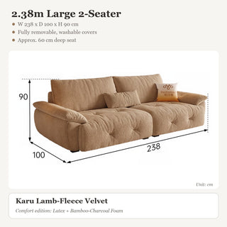 2.38m Large 2-Seater