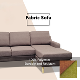 Orlinor Fabric L-Shaped Sofa by Esteller (Pet Friendly & Easy Clean)