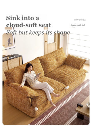 Sink into a cloud-soft seat