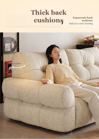 Thick back cushions
