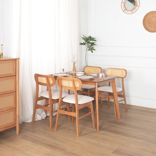 Yumi II Wooden Dining Set (1+4)