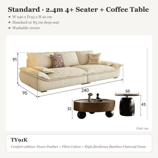 Standard · 2.4m 4+ Seater + Coffee Table