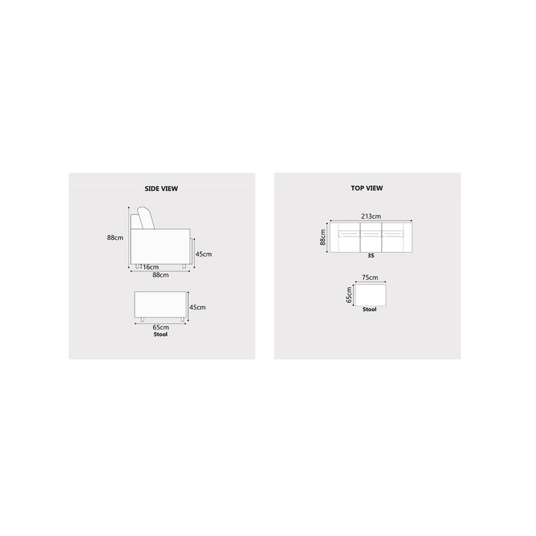 Orlinor Fabric Sofa by Esteller (Pet Friendly & Easy Clean)