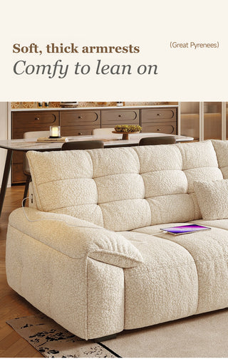 Soft, thick armrests