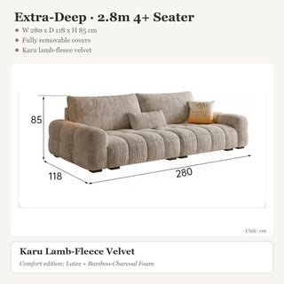 Extra-Deep · 2.8m 4+ Seater