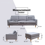 Orlinor Fabric Sofa by Esteller (Pet Friendly & Easy Clean)