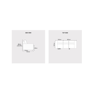 Invar Fabric Adjustable Headrest Recliner Sofa by Esteller (Pet Friendly & Easy Clean)