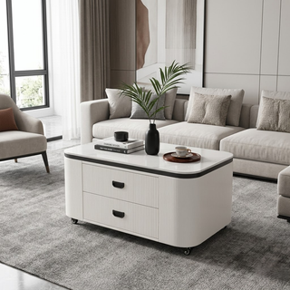 Dinelle Coffee Table (White, Grey)