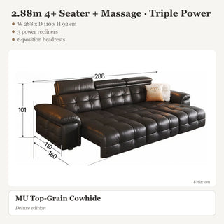 2.88m 4+ Seater + Massage · Triple Power