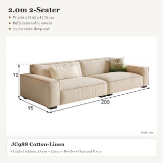 2.0m 2-Seater