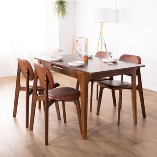 Wistena Extendable Wooden Dining Table (170cm-200cm)
