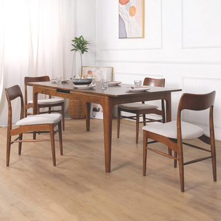 Wistena Extendable Wooden Dining Table (170cm-200cm)