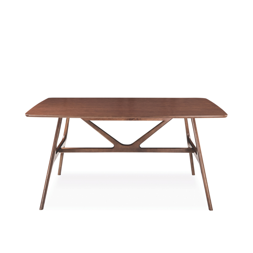 355 Table Wembley 1.5m Wooden Dining Table | Mid-Century Solid Wood – Megafurniture