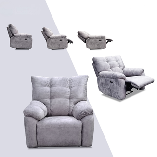 Morrel Fabric Recliner Sofa by Esteller (Pet Friendly & Easy Clean)