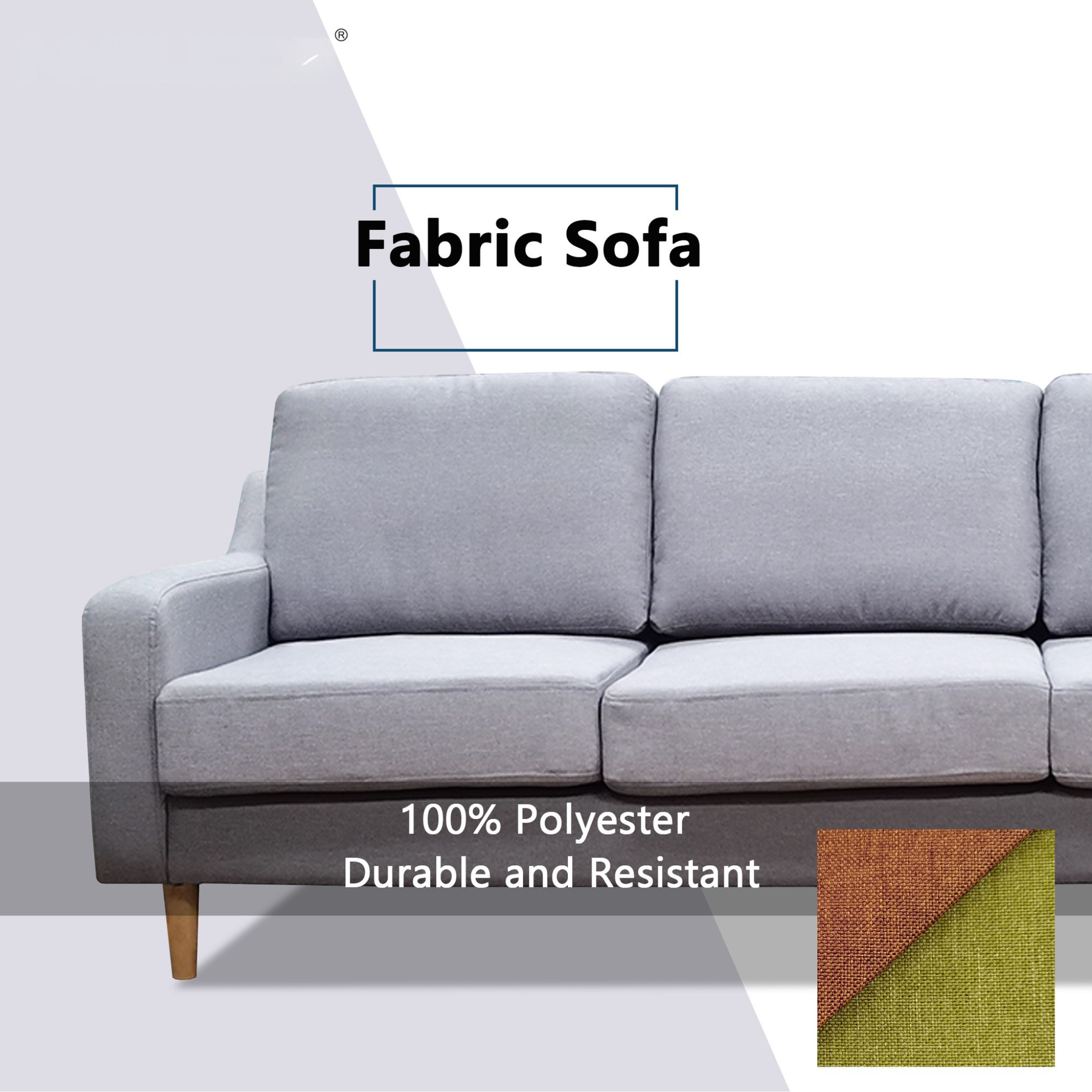 Orlinor Fabric Sofa by Esteller (Pet Friendly & Easy Clean)