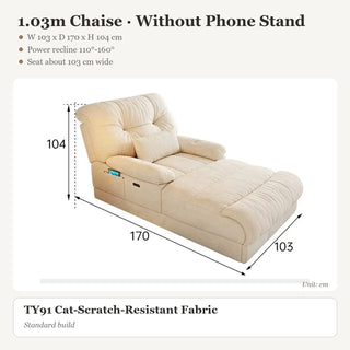 1.03m Chaise · Without Phone Stand
