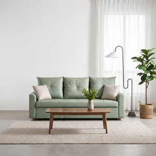 Savella Faux Leather Sofa Bed