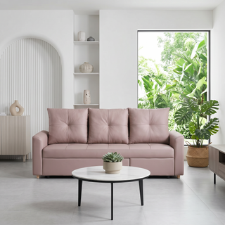 Savella Faux Leather Sofa Bed