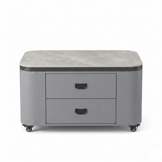 Dinelle Coffee Table (White, Grey)