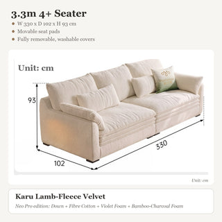 3.3m 4+ Seater