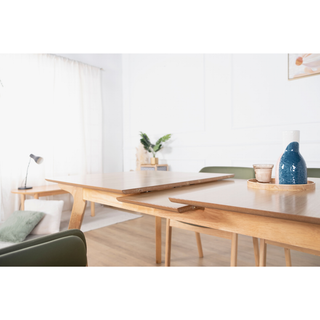 Levi Beech Extendable Wooden Dining Table