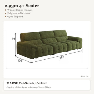 2.93m 4+ Seater