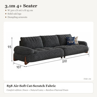 3.1m 4+ Seater