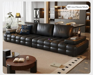 Classic black MU leather