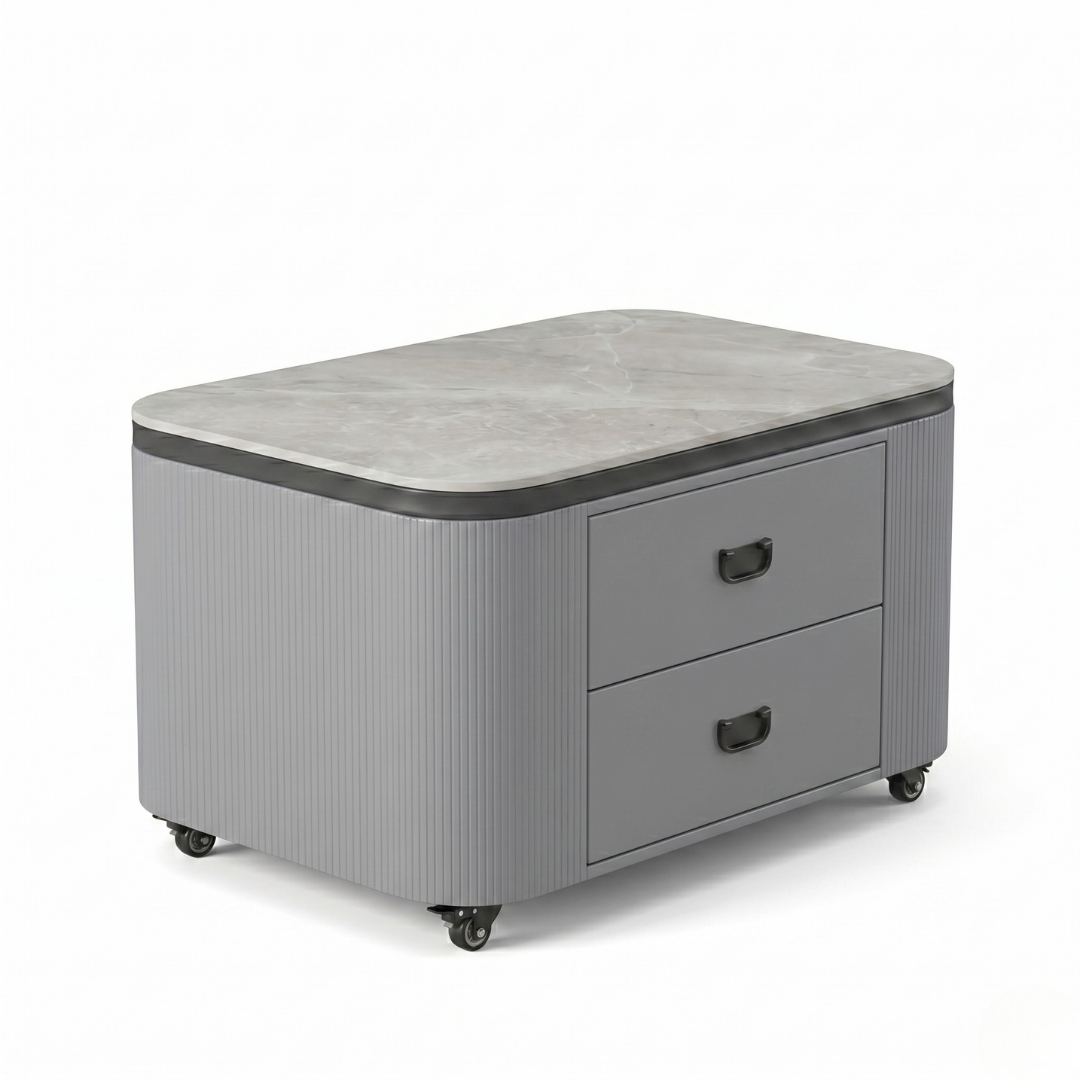Dinelle Coffee Table (White, Grey)