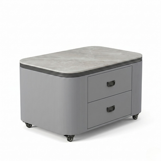 Dinelle Coffee Table (White, Grey)